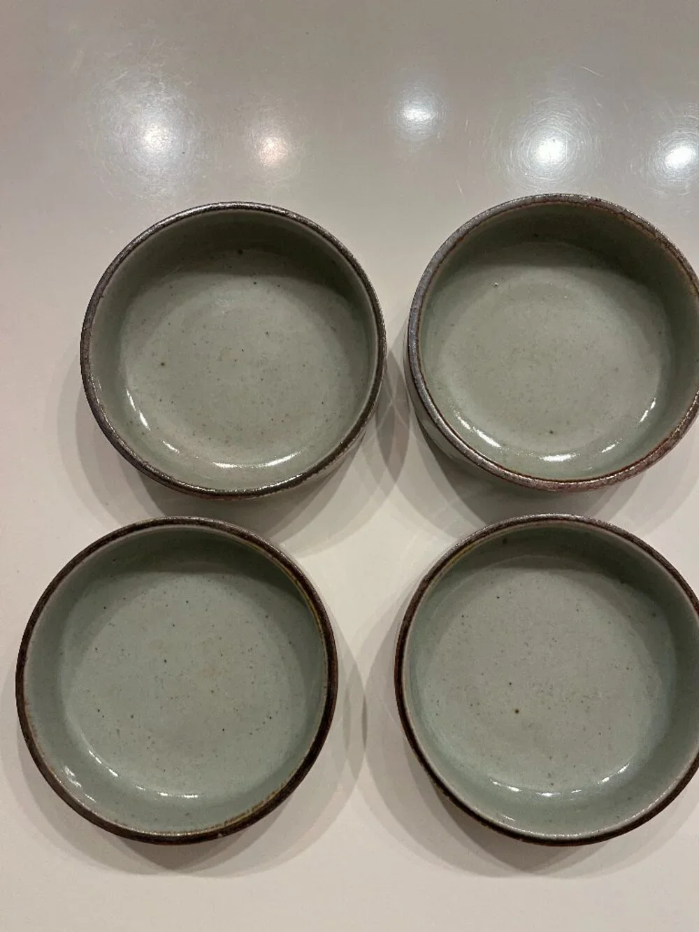Rare Set of 4 Danks Stoneware Salad Cereal Bowls